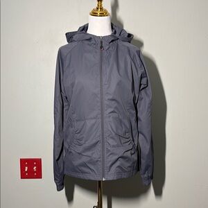 Hannah Charcoal Hooded windbreaker